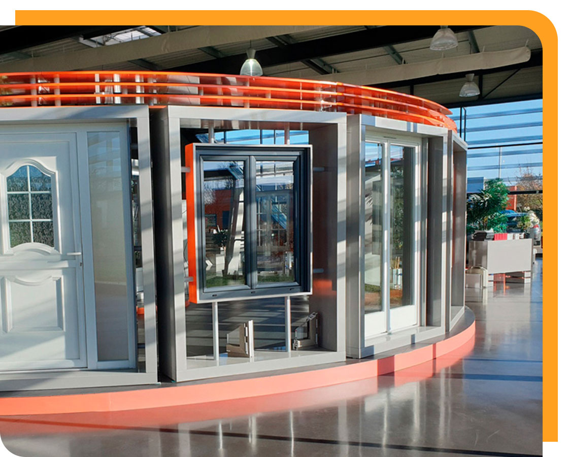 Solutions de présentoirs de portes et fenêtres