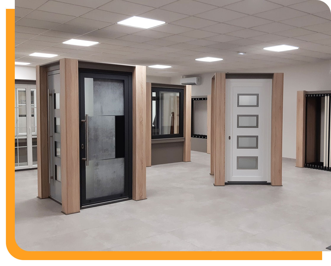 Solutions de présentoirs de portes et fenêtres